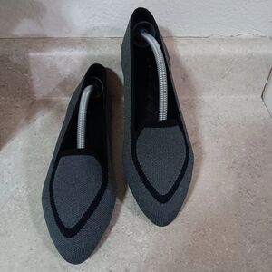 Birdies The Blackbird Washable Knits Pointed Toe Grey  Flats Casual Womens Sz 9